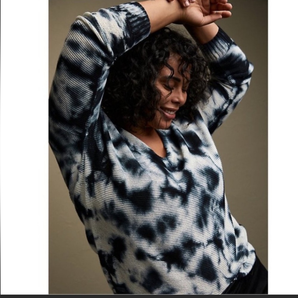 Black & White Tie Dye Sweater